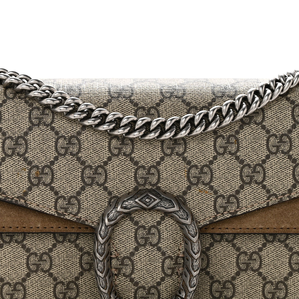 GG Supreme Monogram Small Dionysus Shoulder Bag Taupe