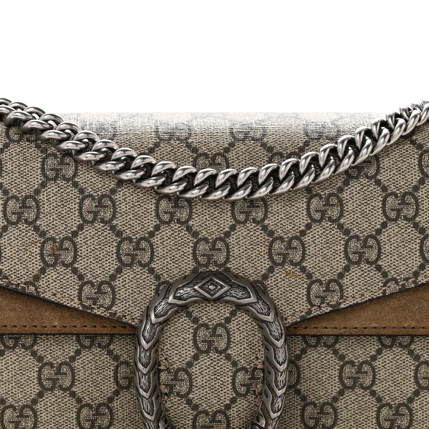 GG Supreme Monogram Small Dionysus Shoulder Bag Taupe