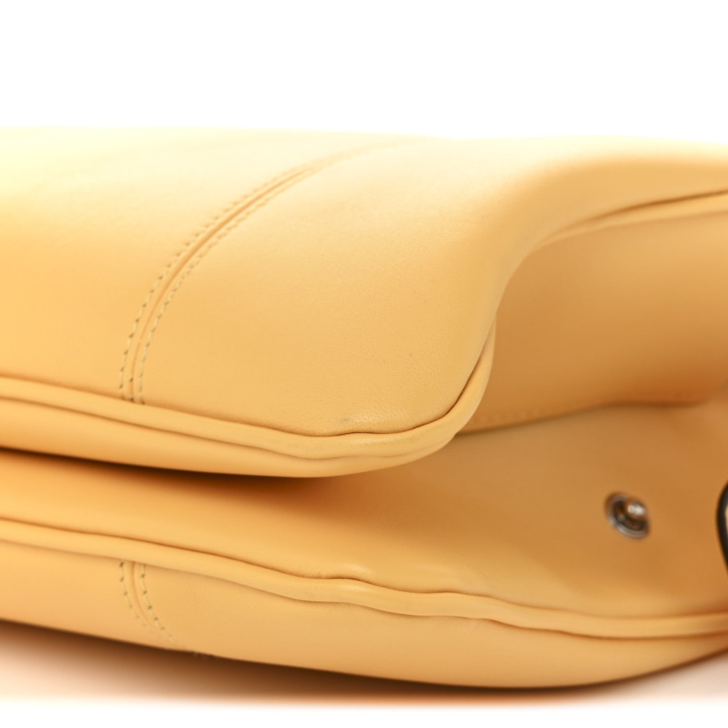 Senna Calfskin Petite GG Small Tote Bag Sunny Yellow