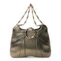 Metallic Calfskin Bamboo Chain Tom Ford Shoulder Bag Gold