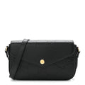 Gilbert Calfskin GG Super Mini Shoulder Bag Black