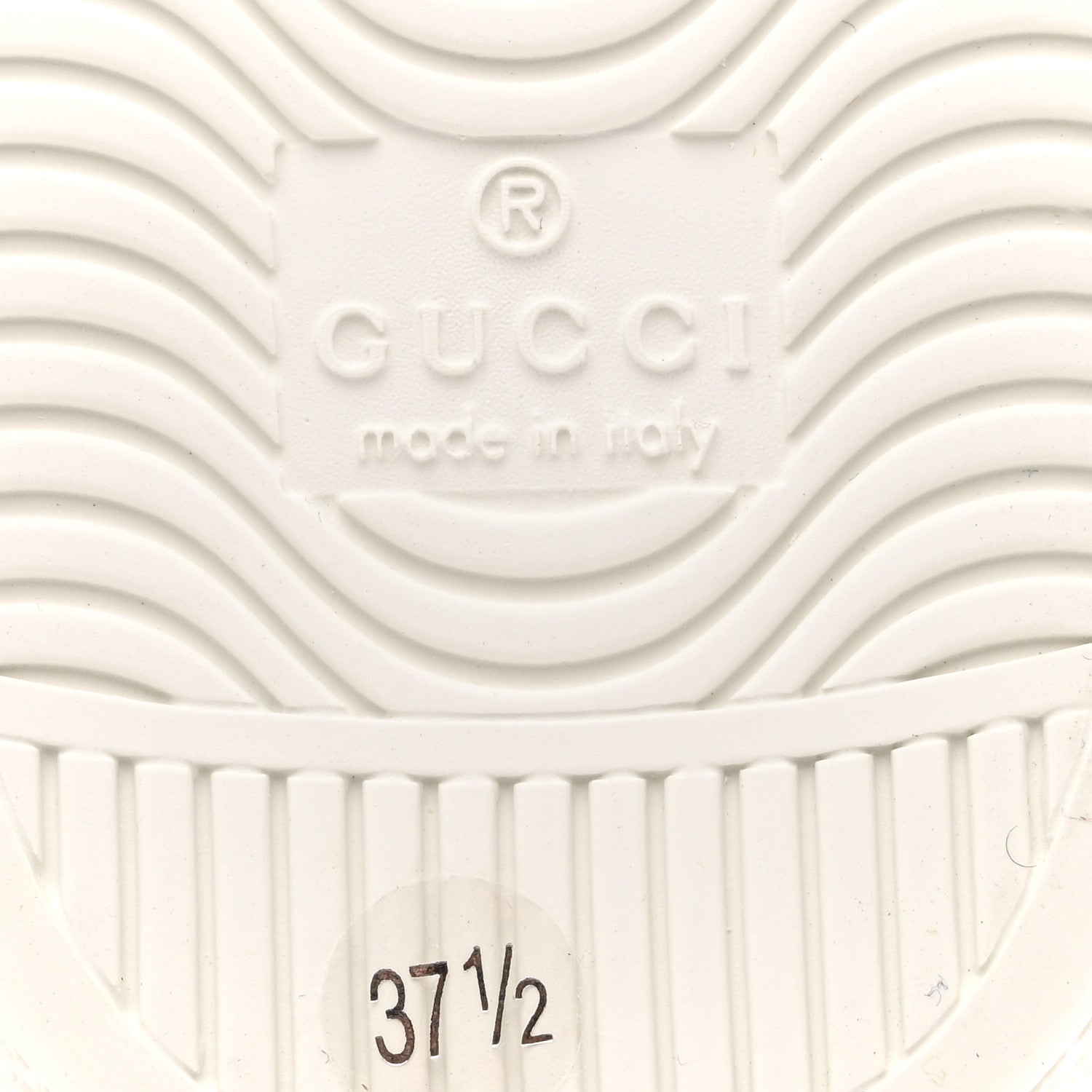 Calfskin Interlocking G Perforated Womens Ace Sneakers 37.5 White Grey Sky