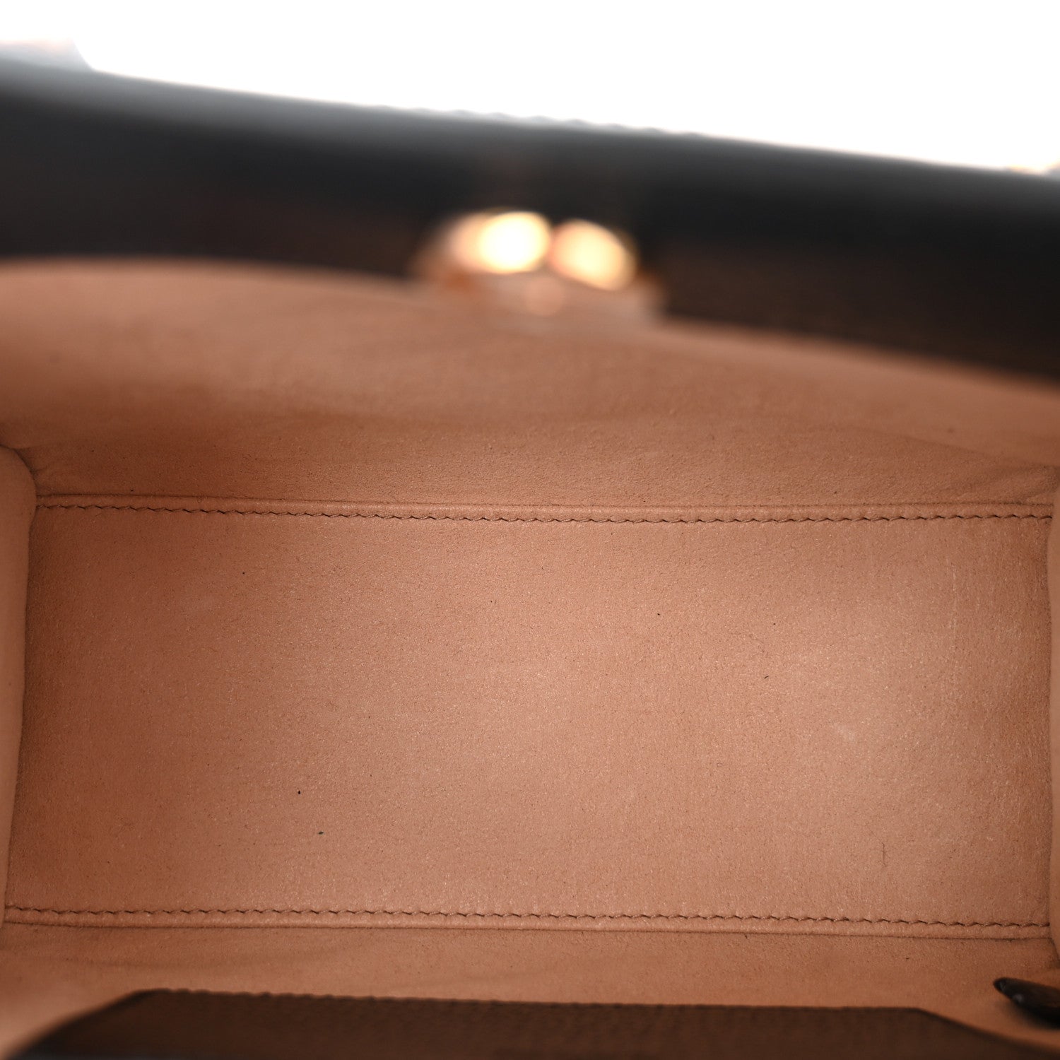 Textured Dollar Calfskin Web Mini Diana Tote Bag Black