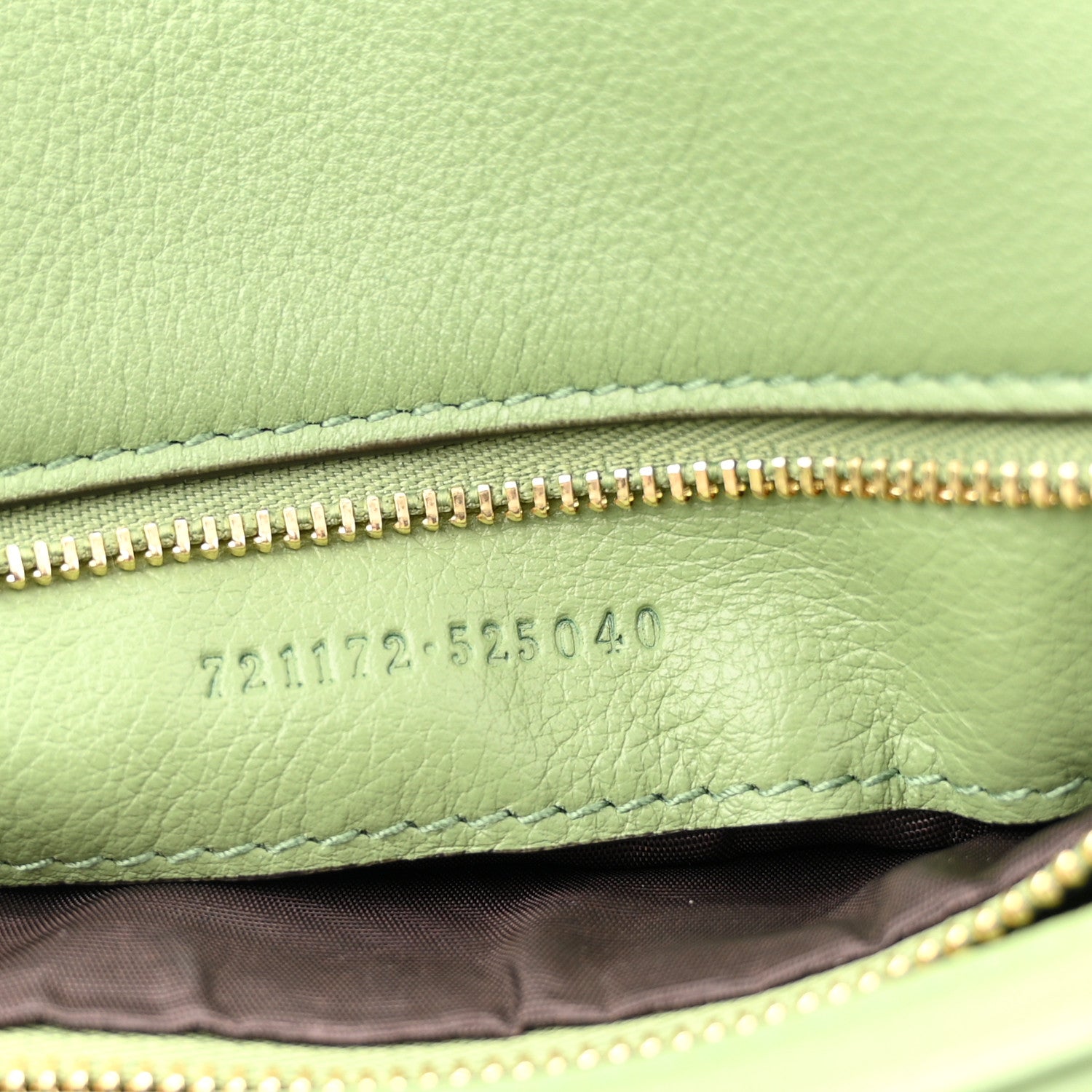 Roxy Calfskin Web Medium Blondie Top Handle Shoulder Flap Bag Salamander Green