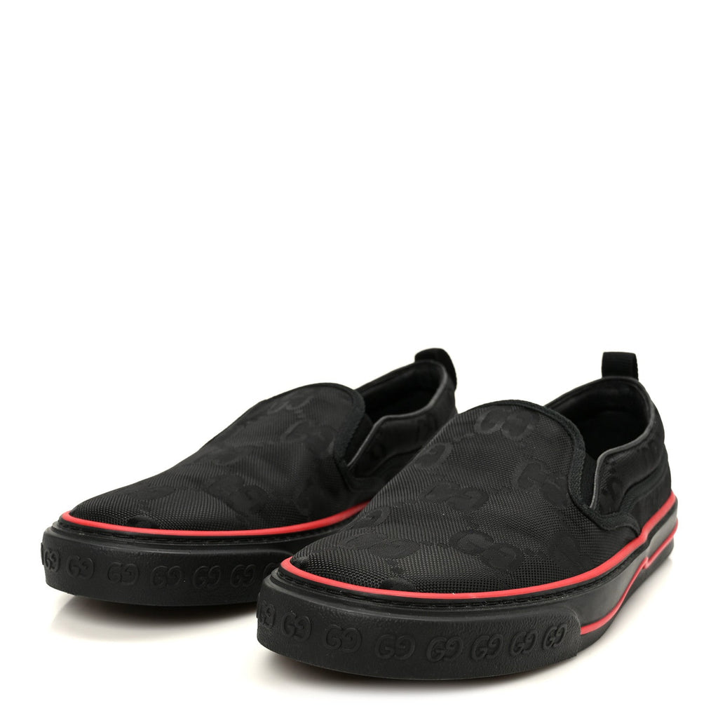 GG Nylon Mens 1977 Tennis Slip On Sneakers 8.5 Black