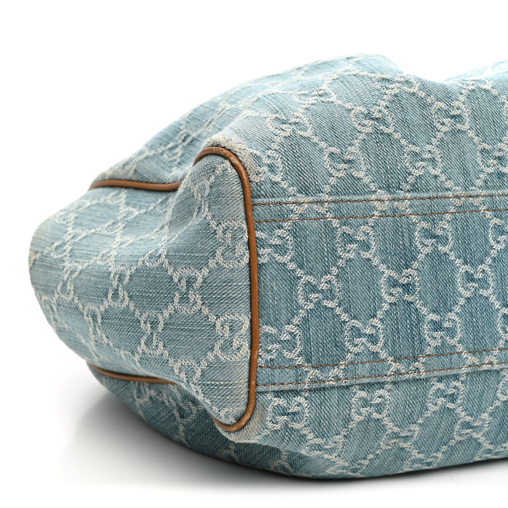Denim Monogram Medium Sukey Tote Blue