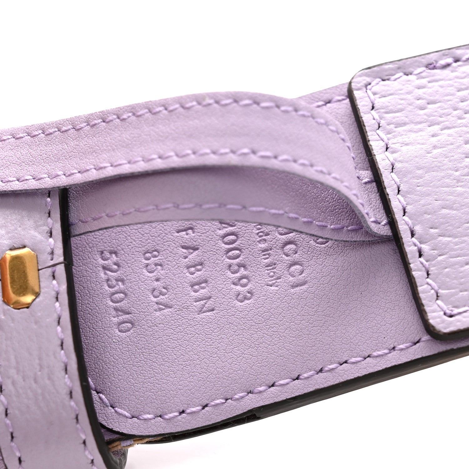 Monogram Jumbo GG Textured Dollar Calfskin Double G Belt 85 34 Beige Lapis