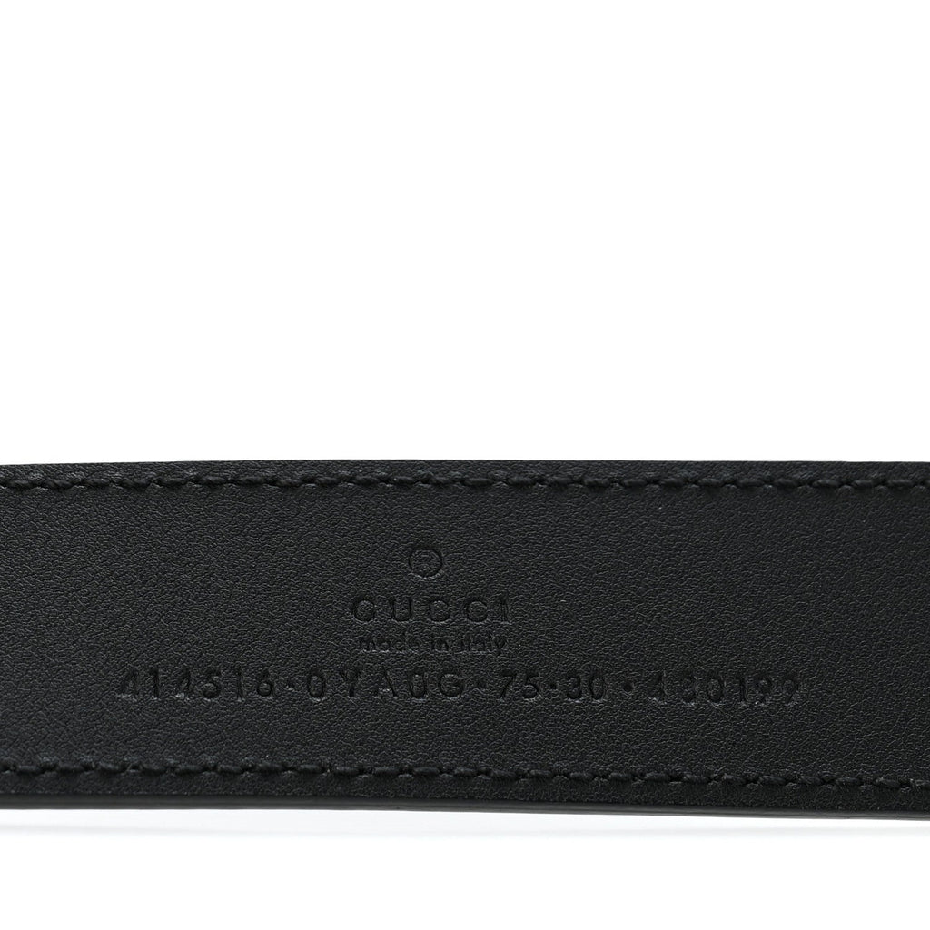 Calfskin Double G 30mm Belt 75 30 Black