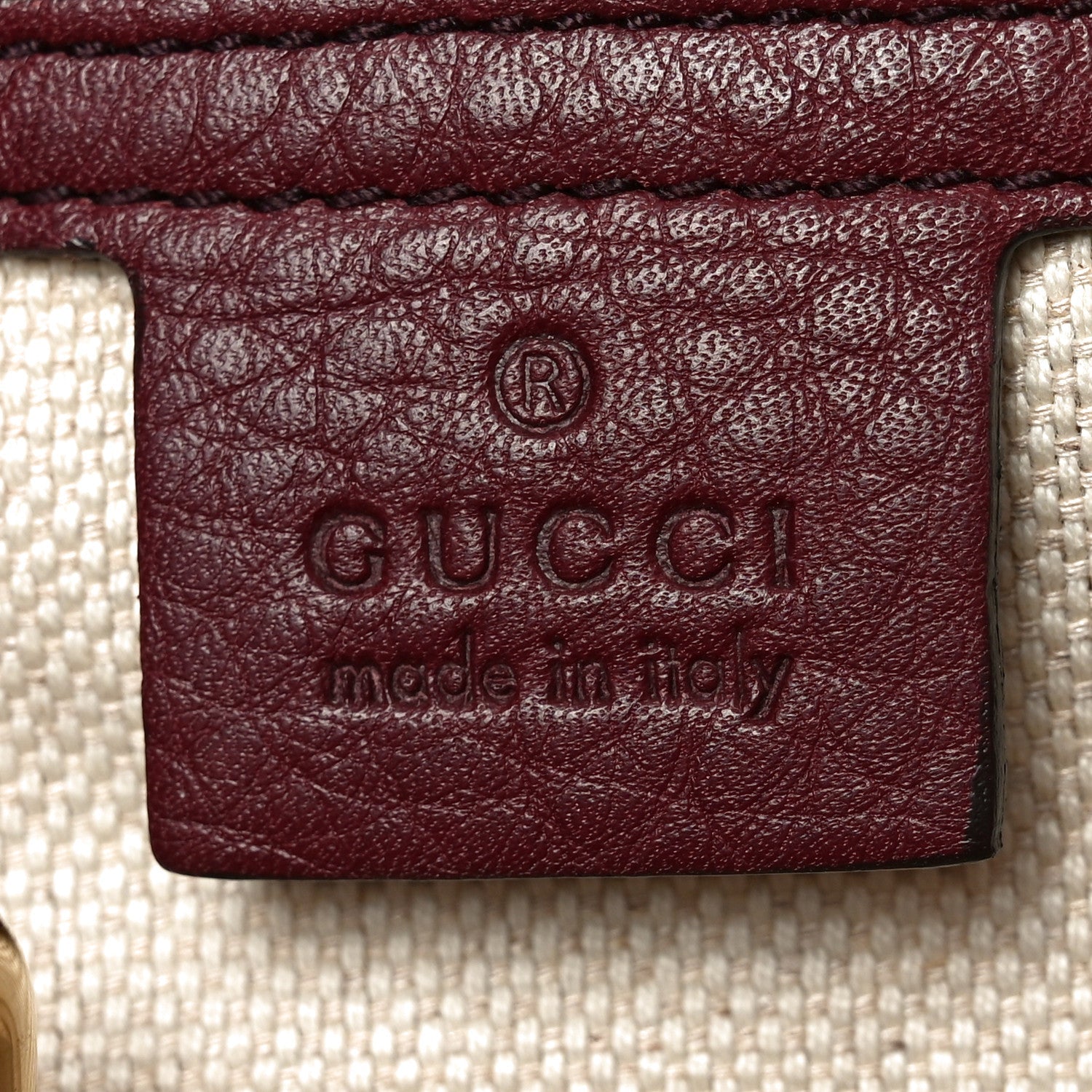 Pebbled Calfskin Medium Soho Shoulder Bag Bordeaux