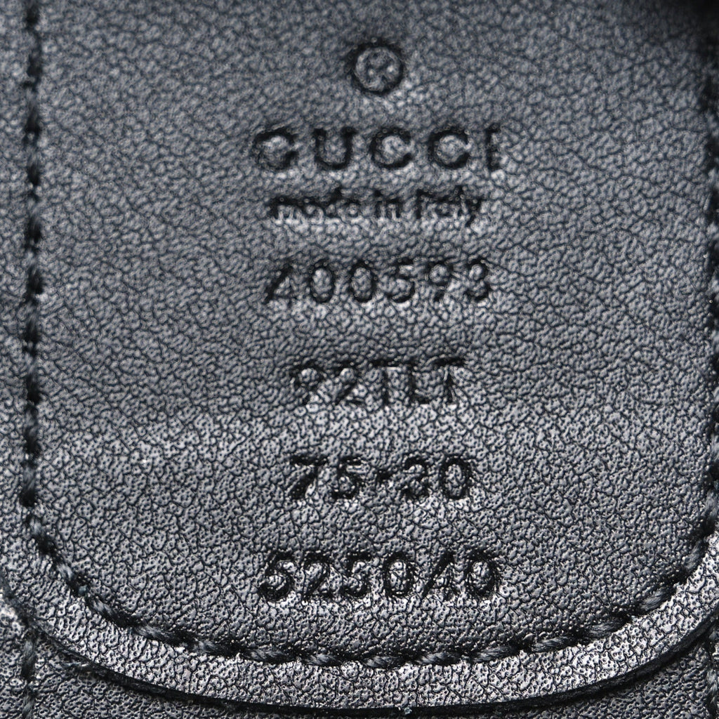 GG Supreme Monogram Matte Plutone Calfskin Double G 40mm Belt 75 30 Beige Ebony Black
