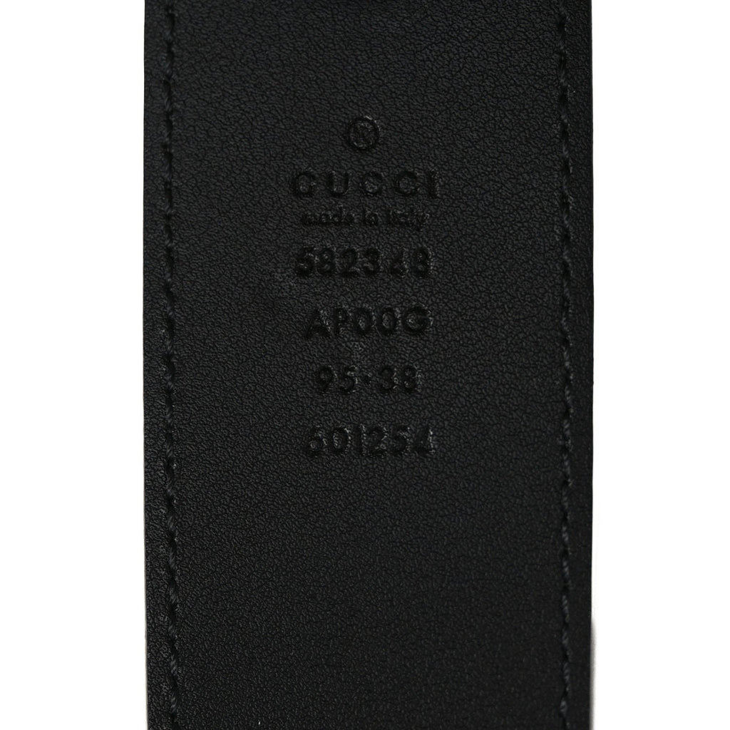 Moon Calfskin Scales Double G 40mm Belt 95 38 Black
