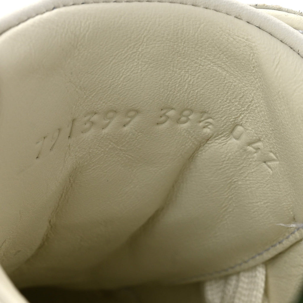 Ultralight Plume Calfskin Web Womens Ace Platform Sneakers 38.5 White