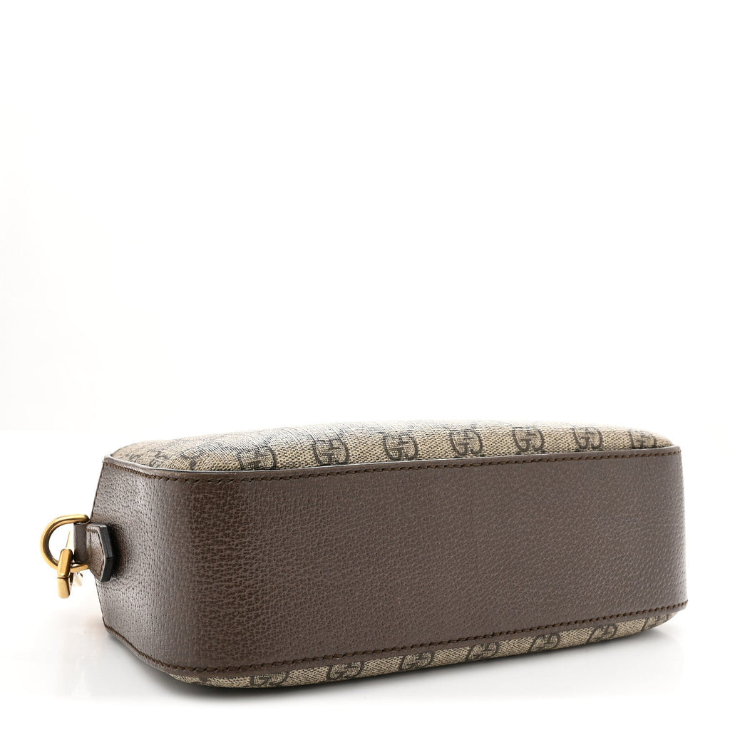 GG Supreme Monogram Web Neo Vintage Shoulder Bag Beige New Acero Crop