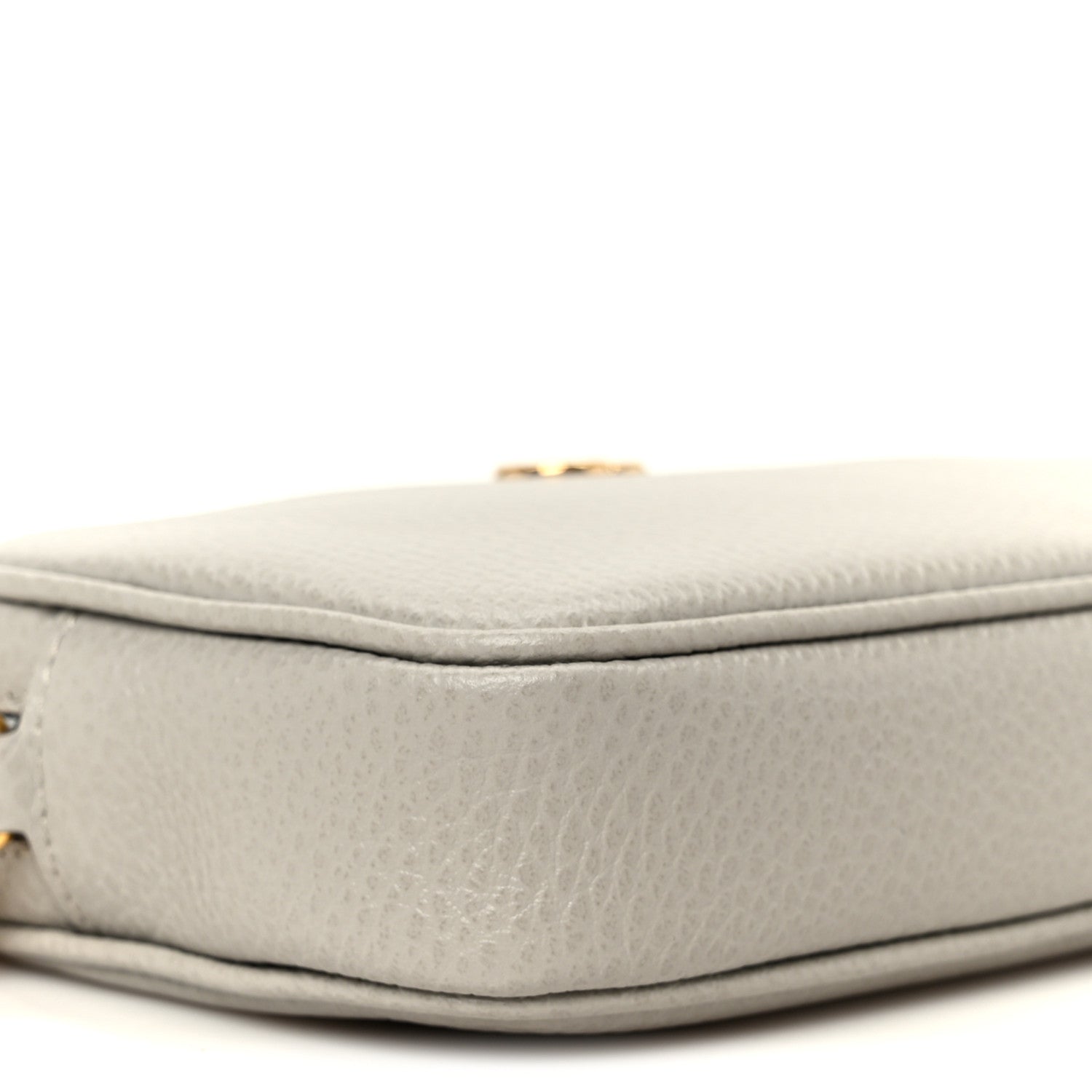 Dollar Calfskin Super Mini GG Marmont Chain Shoulder Bag Deep Grey
