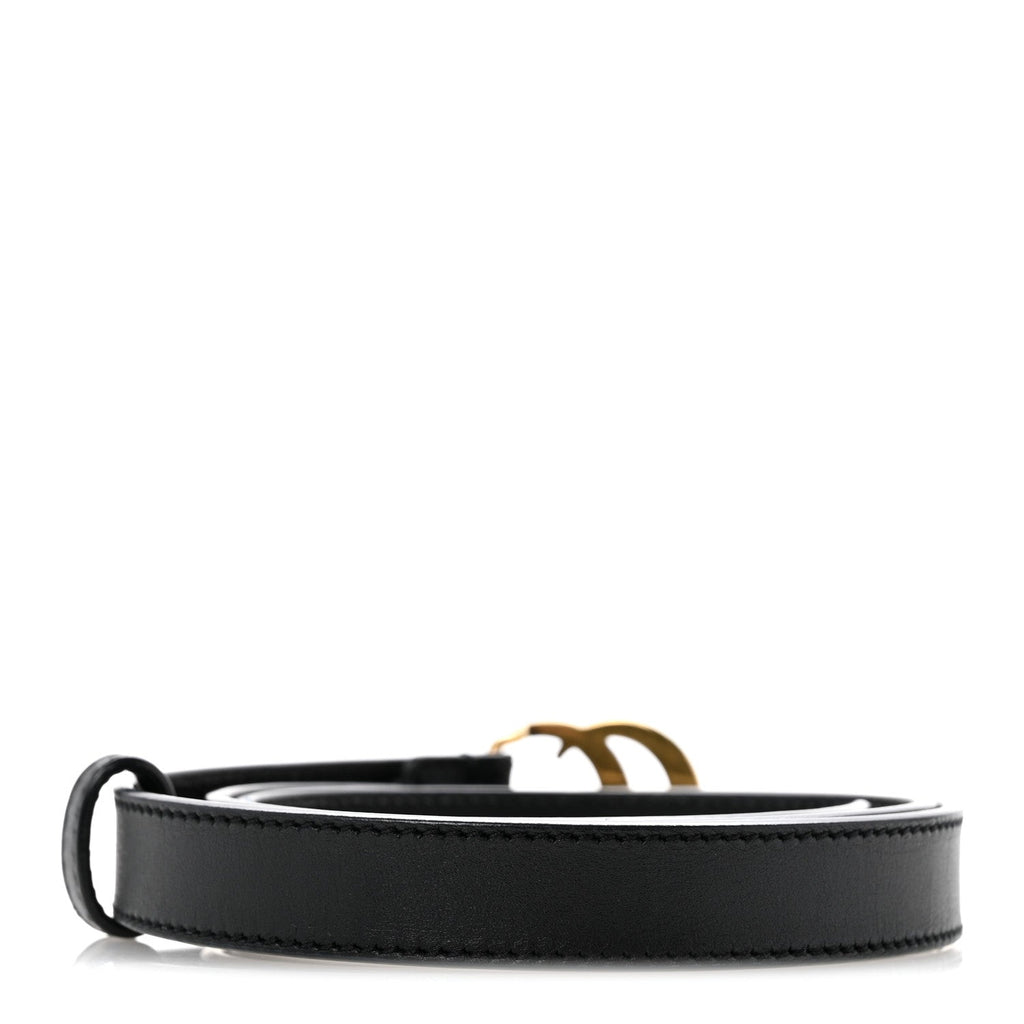 Calfskin Double G 20mm Belt 80 32 Black