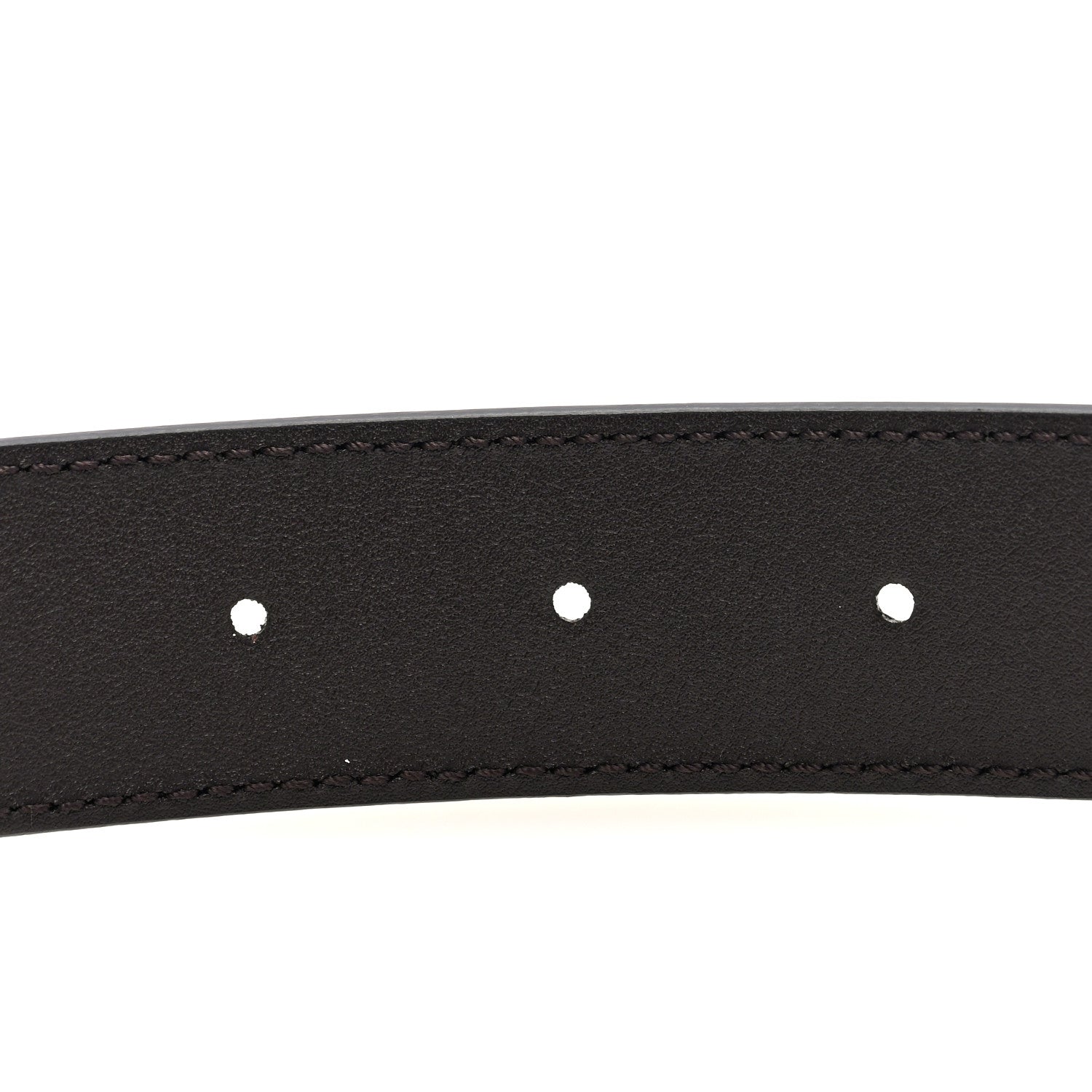 Plutone Calfskin Plaque GG 30mm Belt 90 36 Cocoa