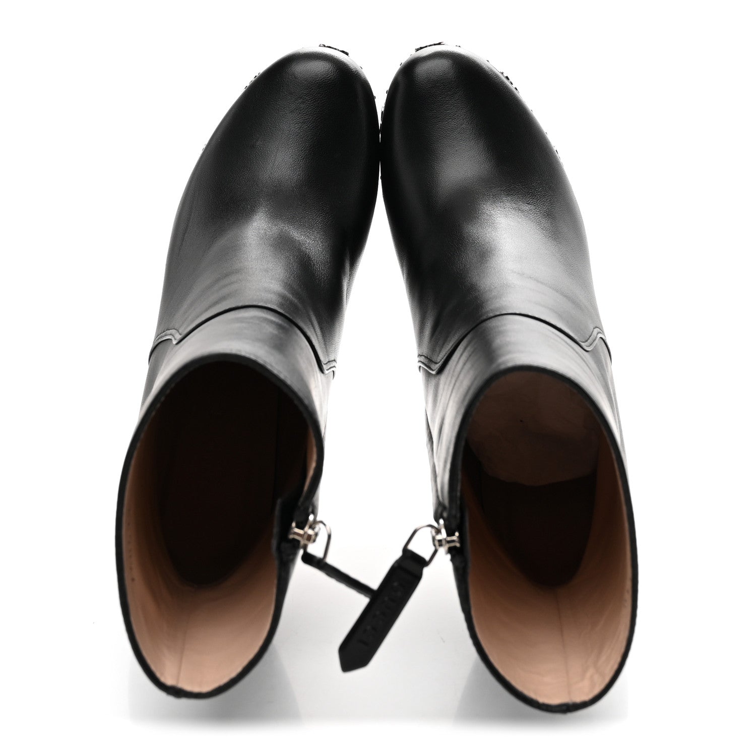 Nappa Platform Charlotte Ankle Boots 36 Black