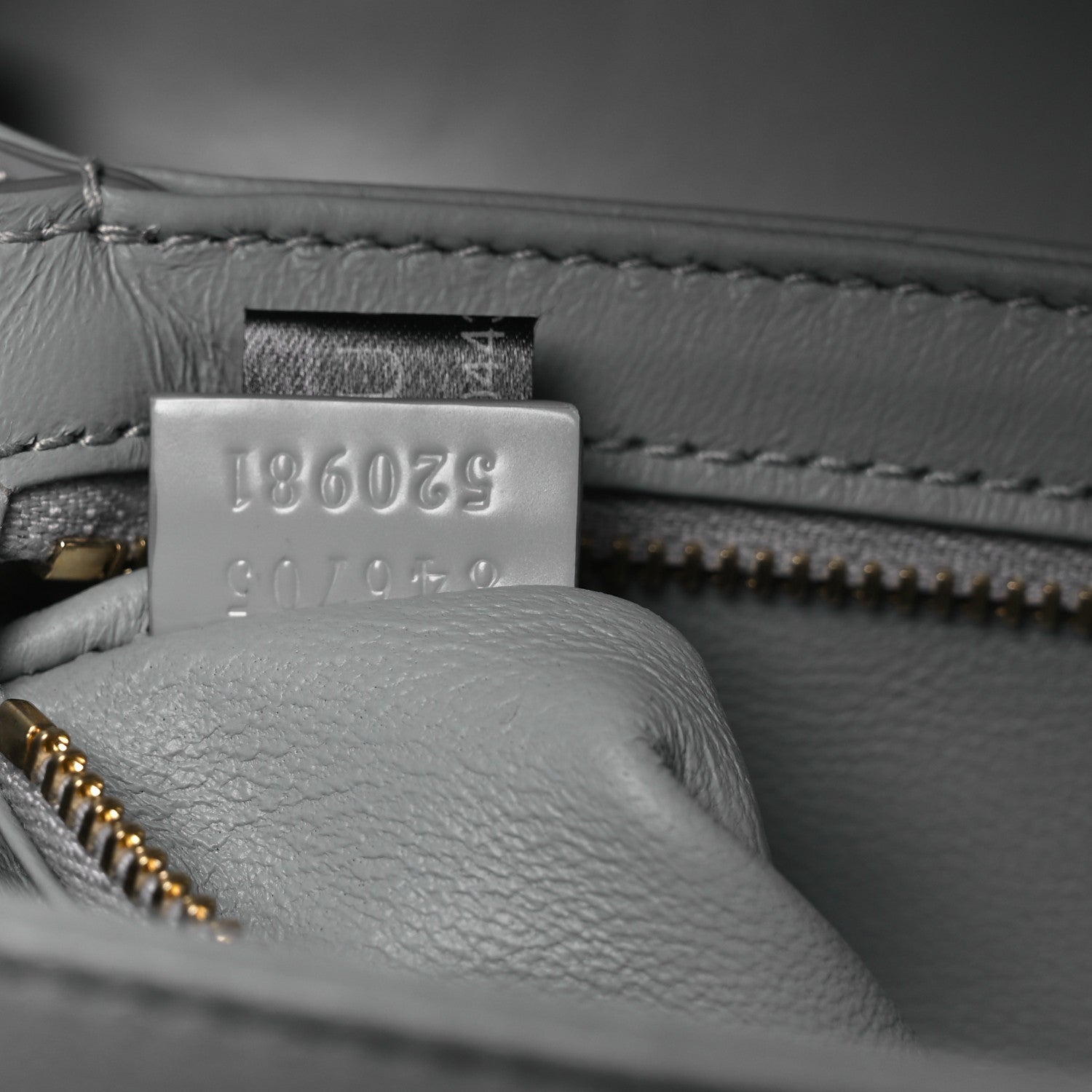Calfskin Siena Small Shoulder Bag Grey