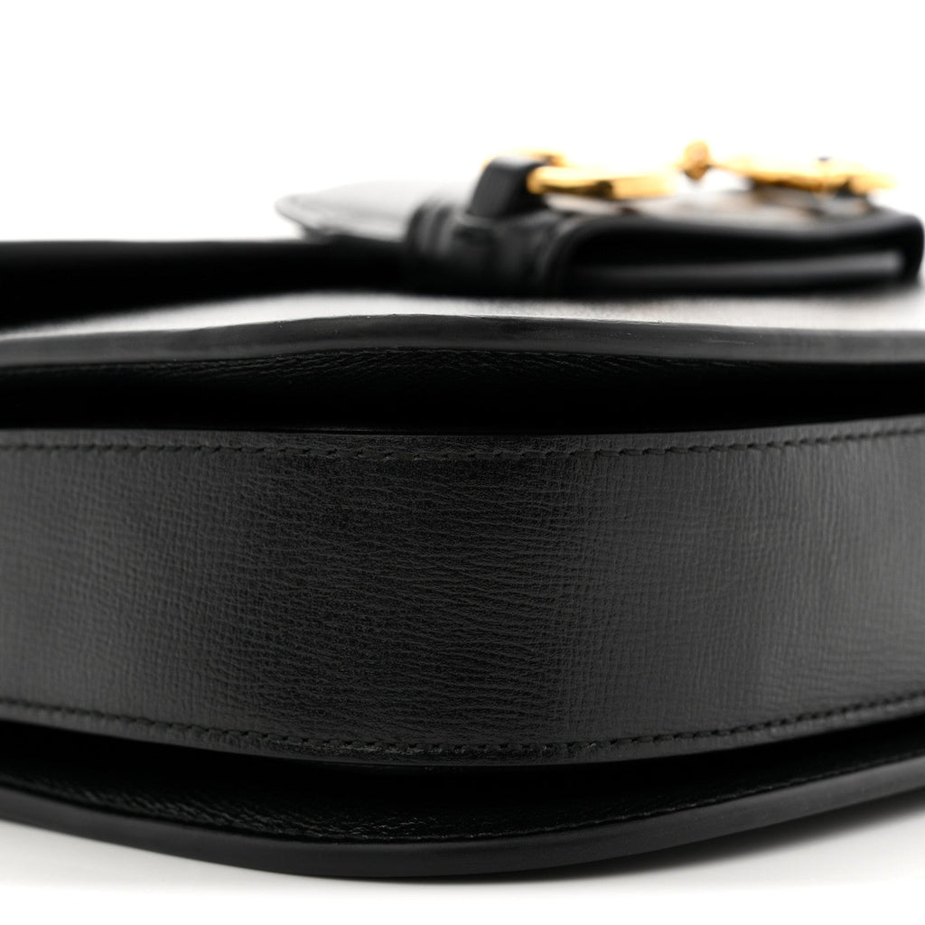 Azalea Calfskin Horsebit 1955 Shoulder Bag Black