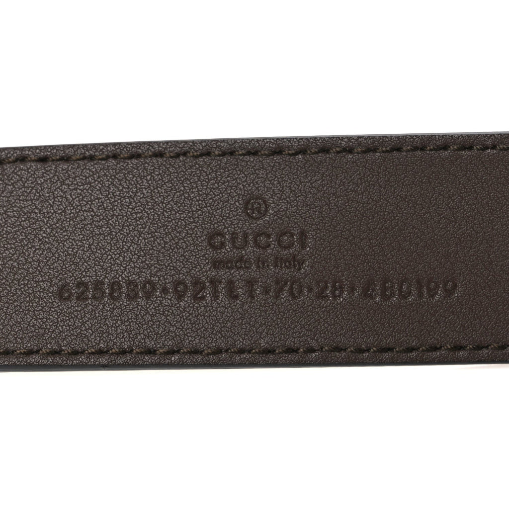 GG Supreme Monogram Matte Plutone Calfskin Double G 30mm Belt 70 28 Beige Ebony New Acero