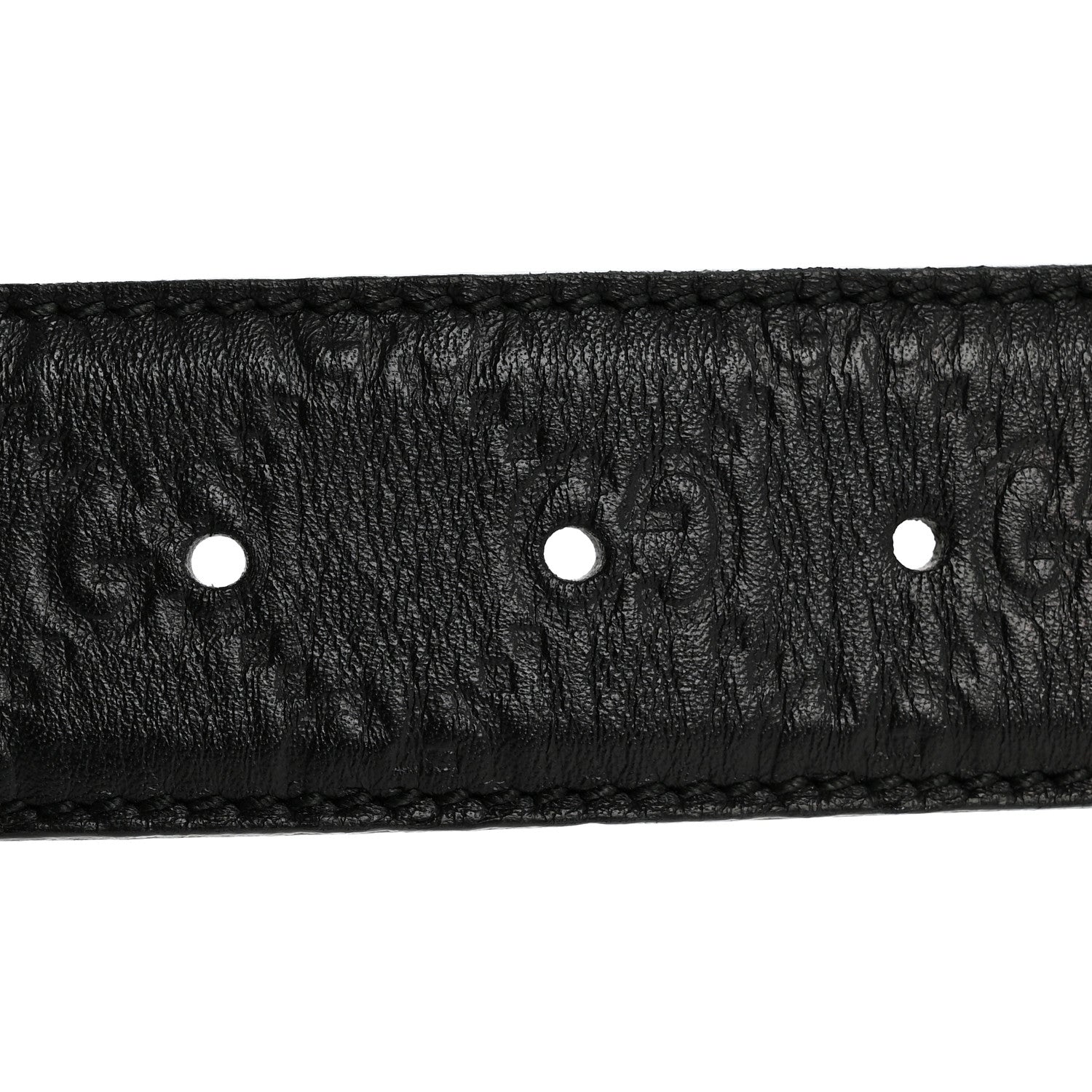 Guccissima Interlocking G Belt 85 34 Black