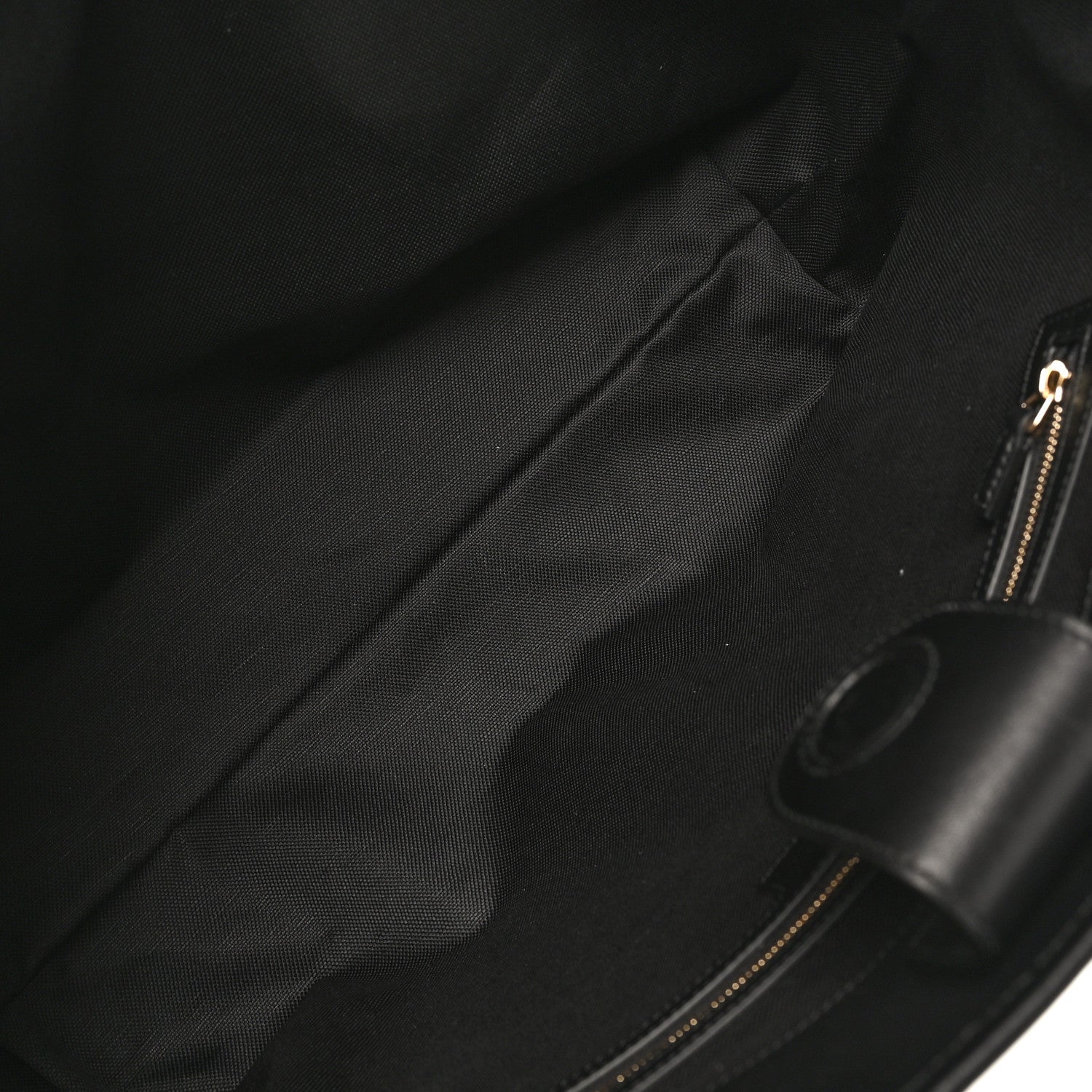 GG Calfskin Embossed Emblem Large Tote Bag Black