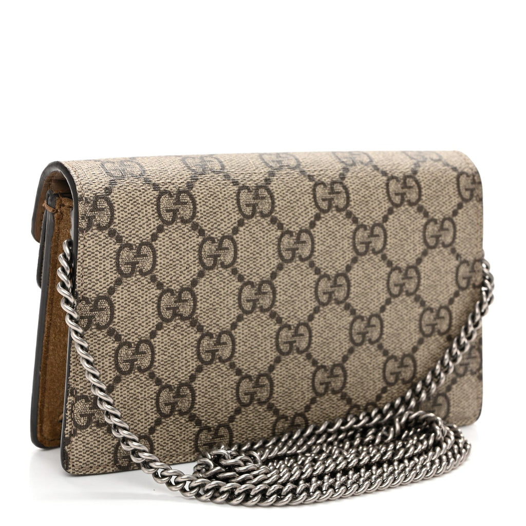 GG Supreme Monogram Super Mini Dionysus Shoulder Bag Taupe