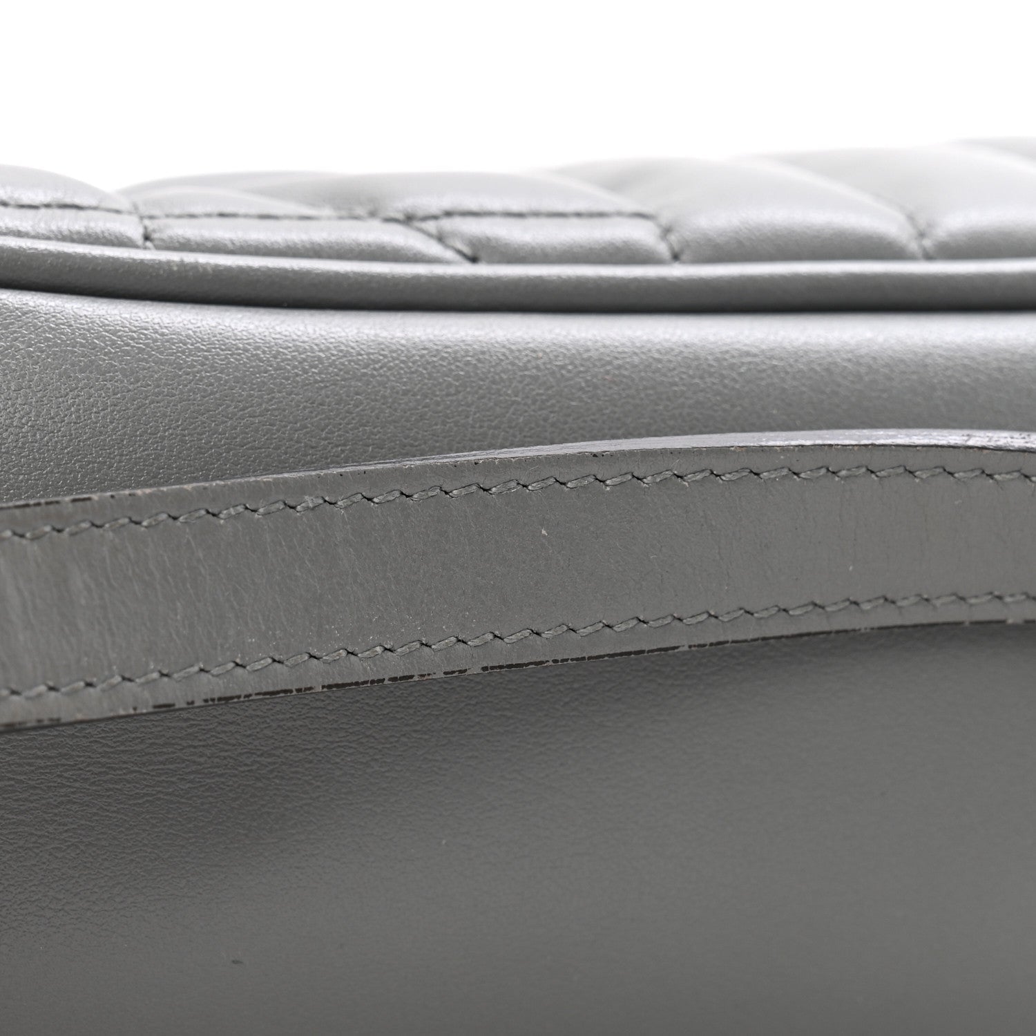 Calfskin Matelasse Aria Small GG Marmont Chain Shoulder Bag Deep Grey