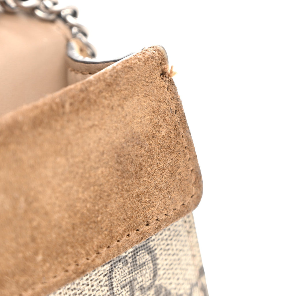 GG Supreme Monogram Super Mini Dionysus Shoulder Bag Taupe
