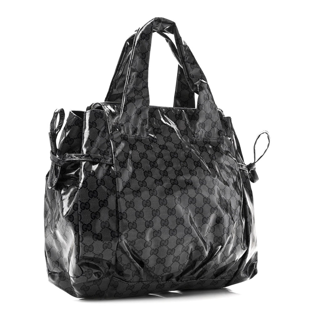 Crystal Monogram Hysteria Tote Navy Blue