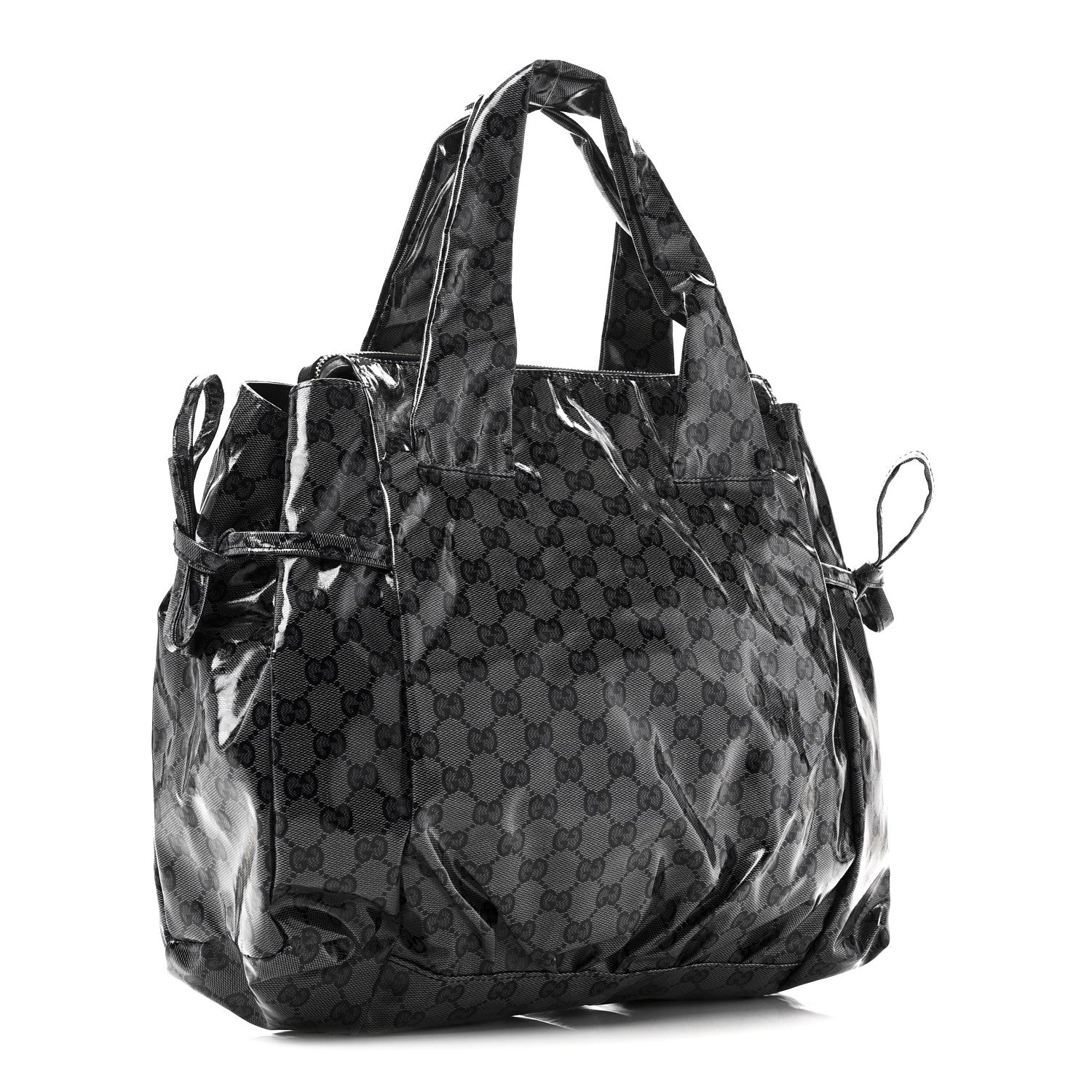 Crystal Monogram Hysteria Tote Navy Blue