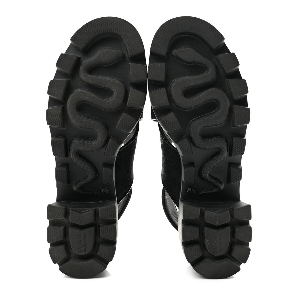 Monogram Granada Kid Trip 40/72mm Lug Sole Sandals 38.5 Black