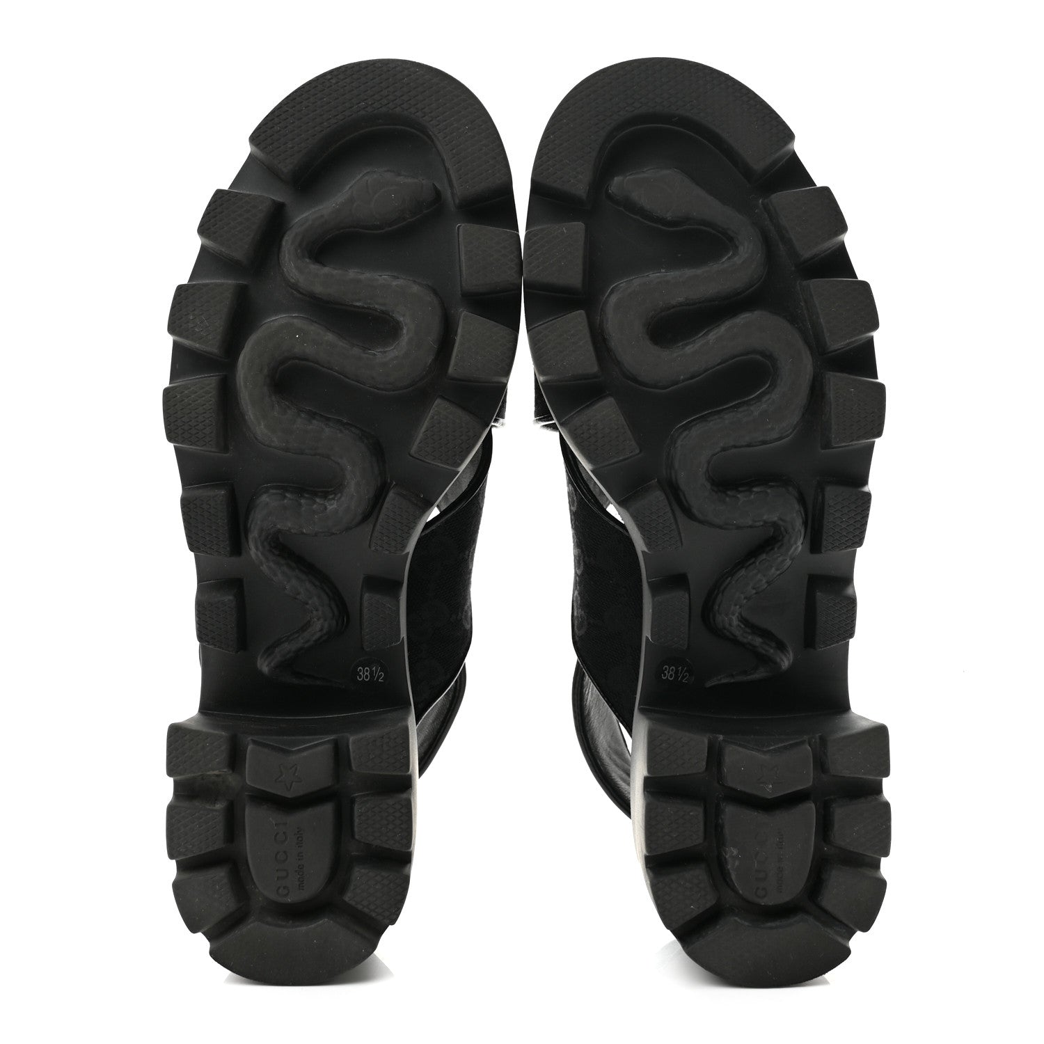 Monogram Granada Kid Trip 40/72mm Lug Sole Sandals 38.5 Black