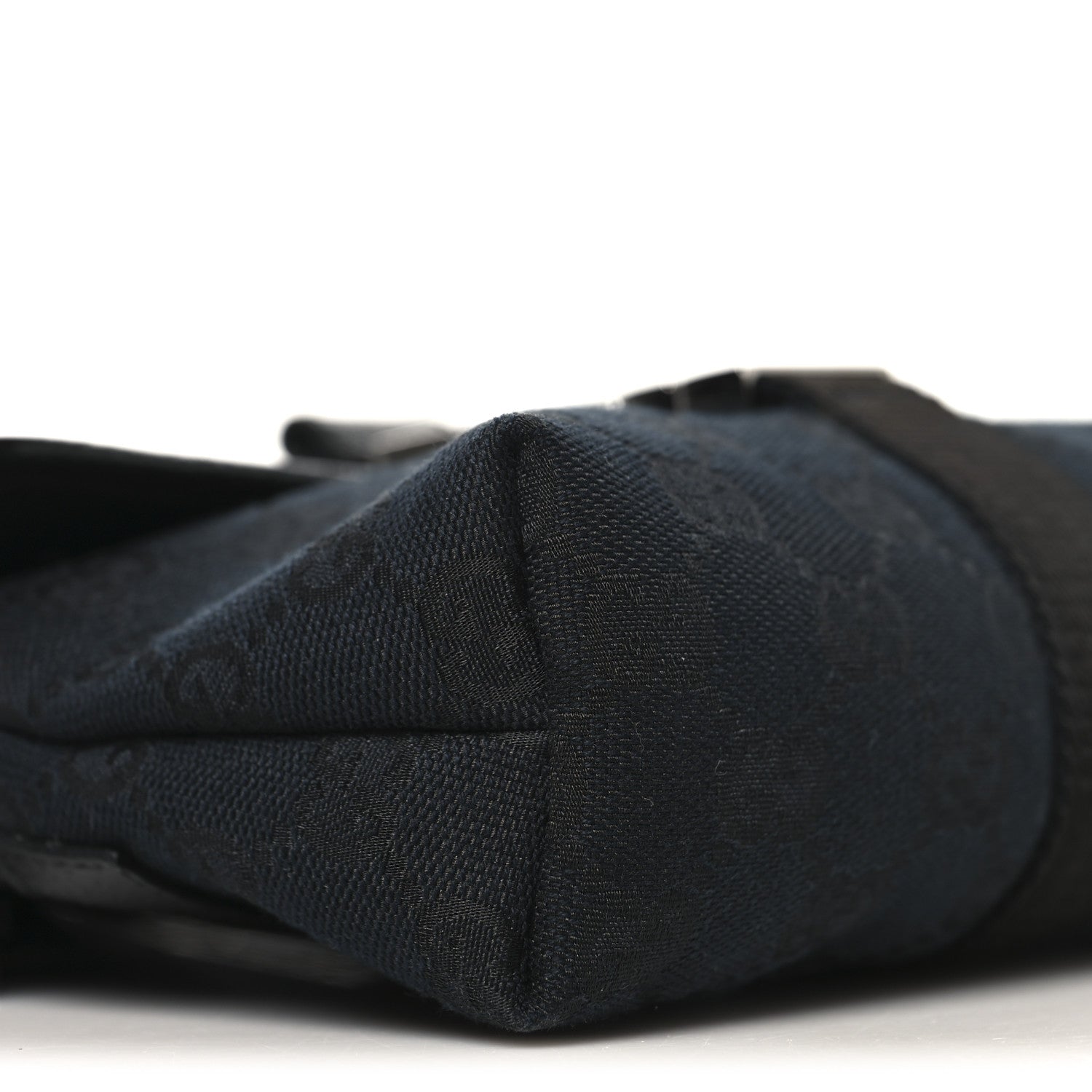 GG Monogram Web Buckle Belt Bag Black