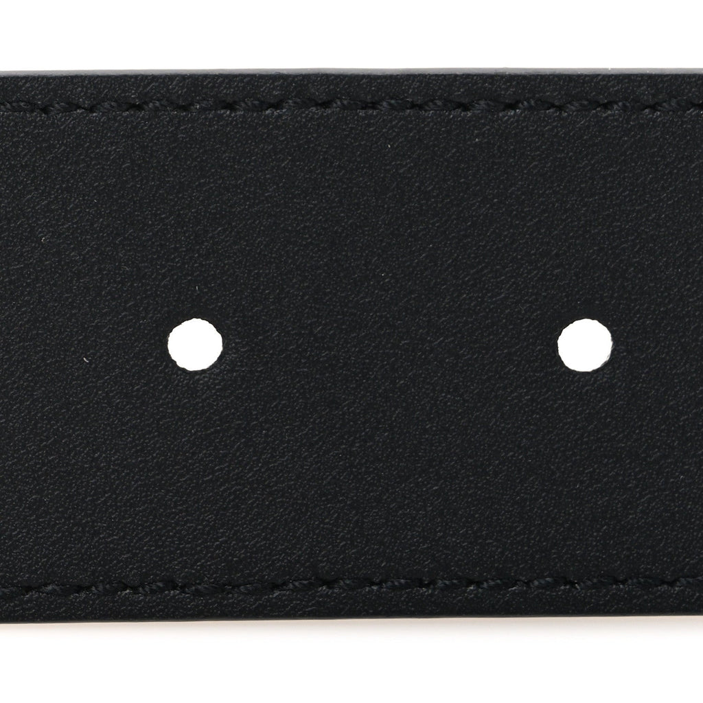 GG Supreme Monogram Plaque Buckle Belt 90 36 Black