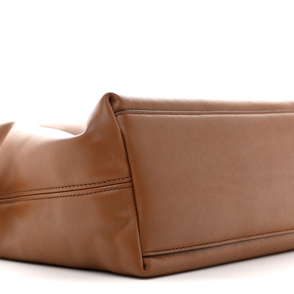Calfskin Beatrix Horsebit Large Tote Bag Brown