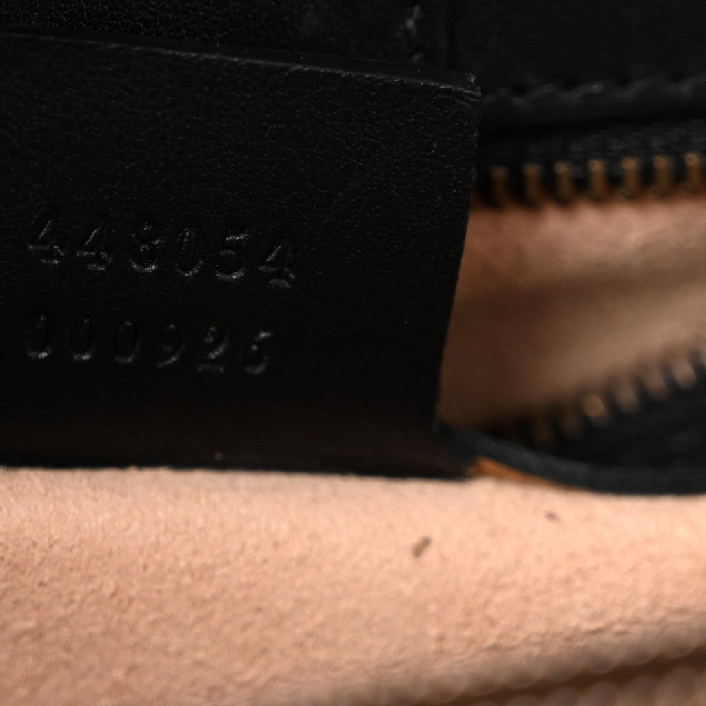 Calfskin Matelasse Small GG Marmont Tote Black