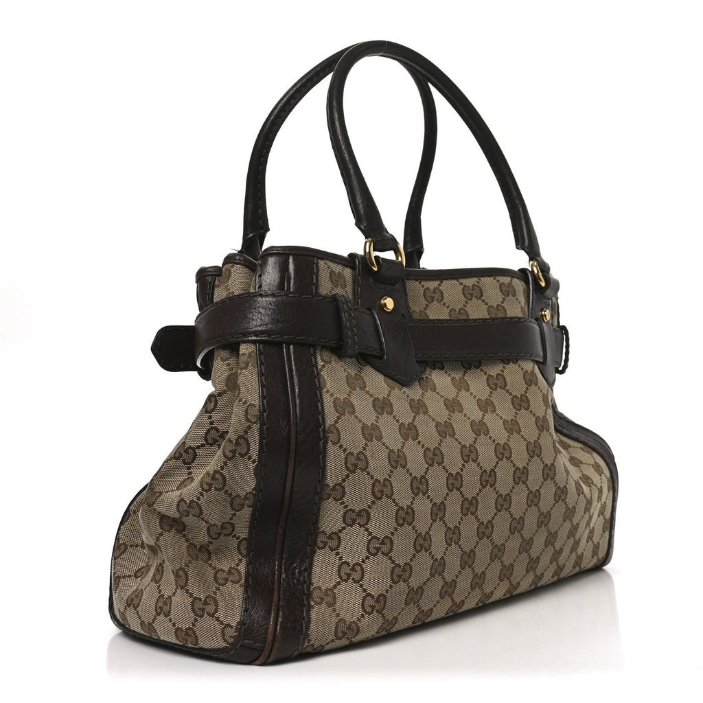Monogram Medium GG Running Tote Dark Brown