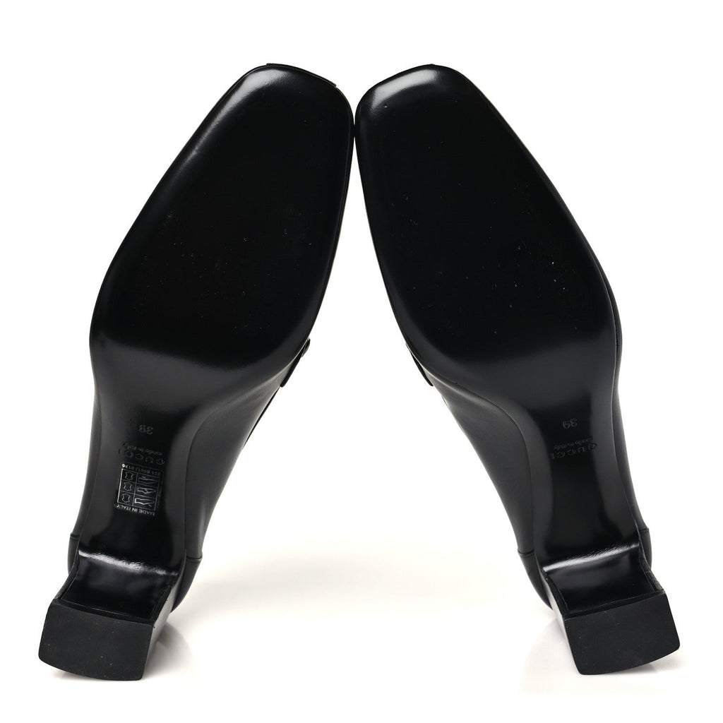 Malaga Kid Horsebit 75mm Pumps 39 Black