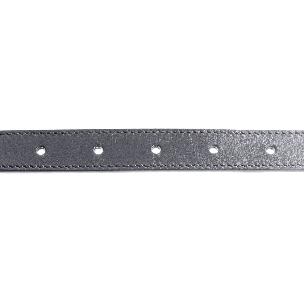 Plutone Calfskin Palladium Double G 20mm Belt 85 34 Black