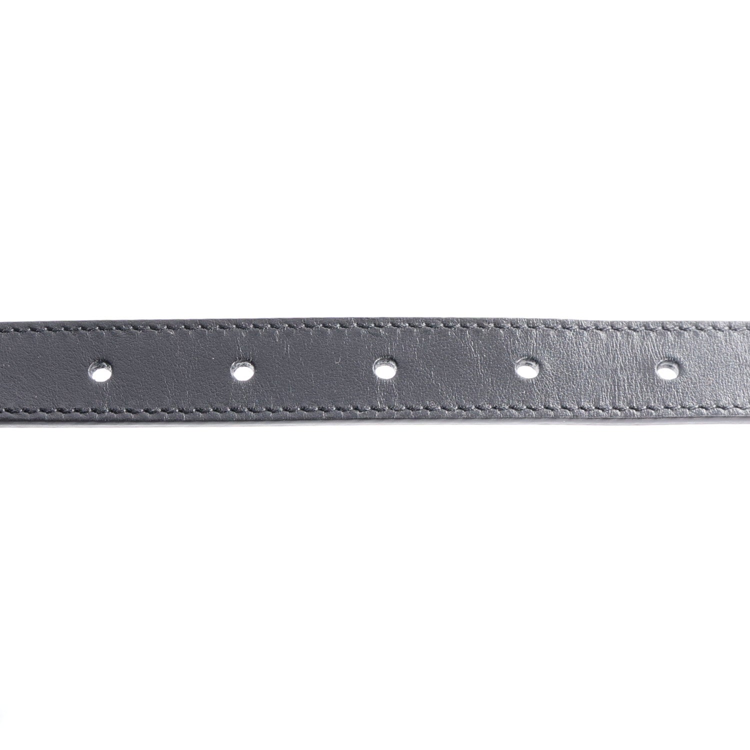 Plutone Calfskin Palladium Double G 20mm Belt 85 34 Black