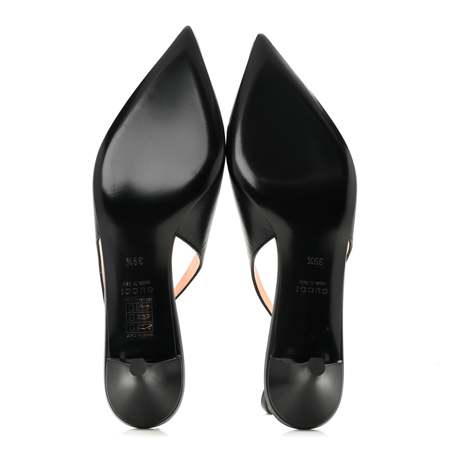Malaga Kid Horsebit 45mm Slingback Pumps 39.5 Black