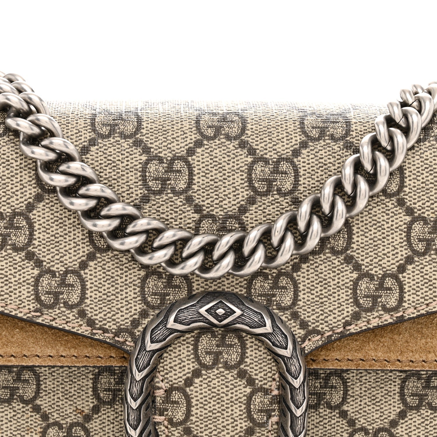 GG Supreme Monogram Mini Dionysus Shoulder Bag Taupe