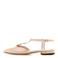 Patent Charlotte Petite GG Slingback Flats 36.5 Beige