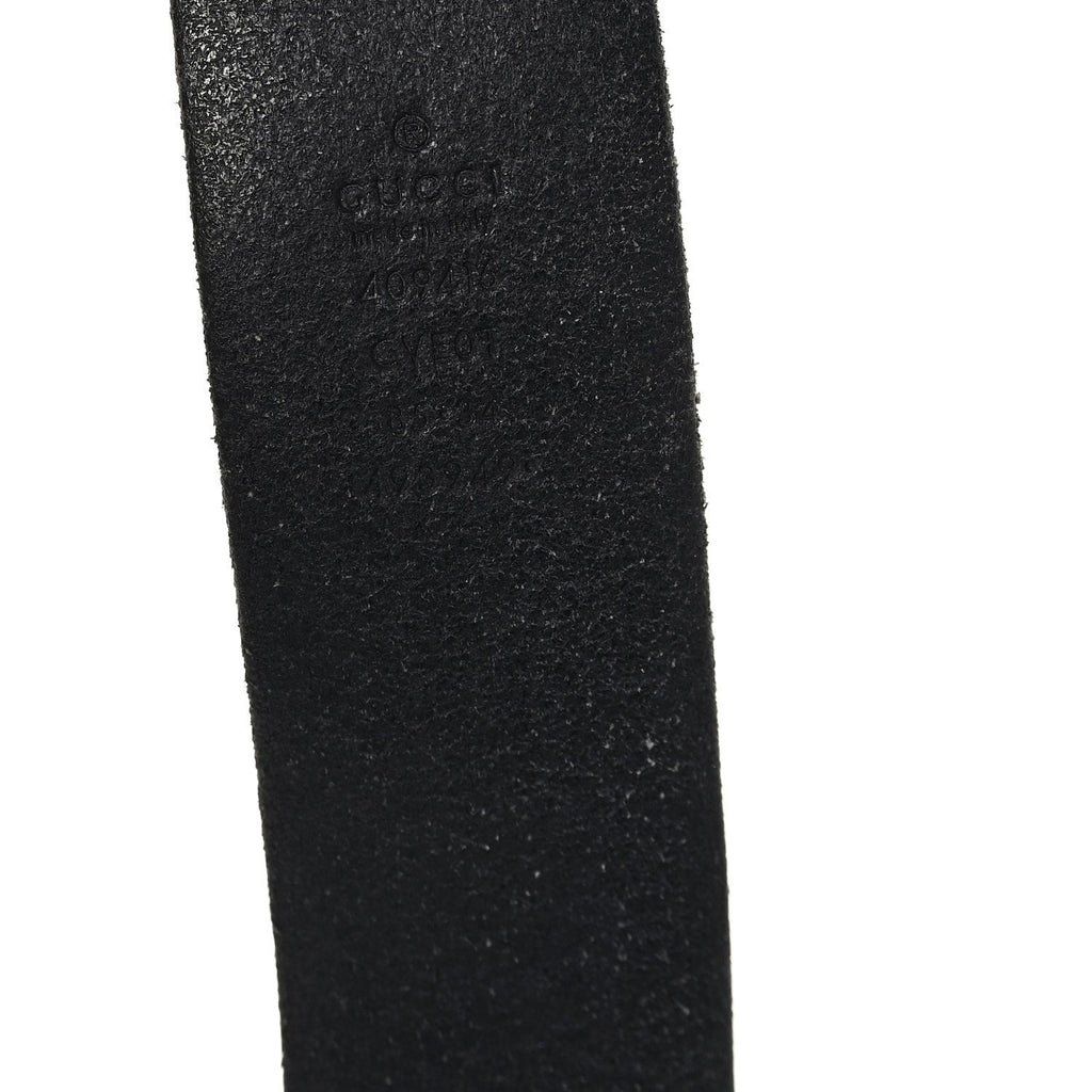 Faded Calfskin Double G 40mm Belt 85 34 Black