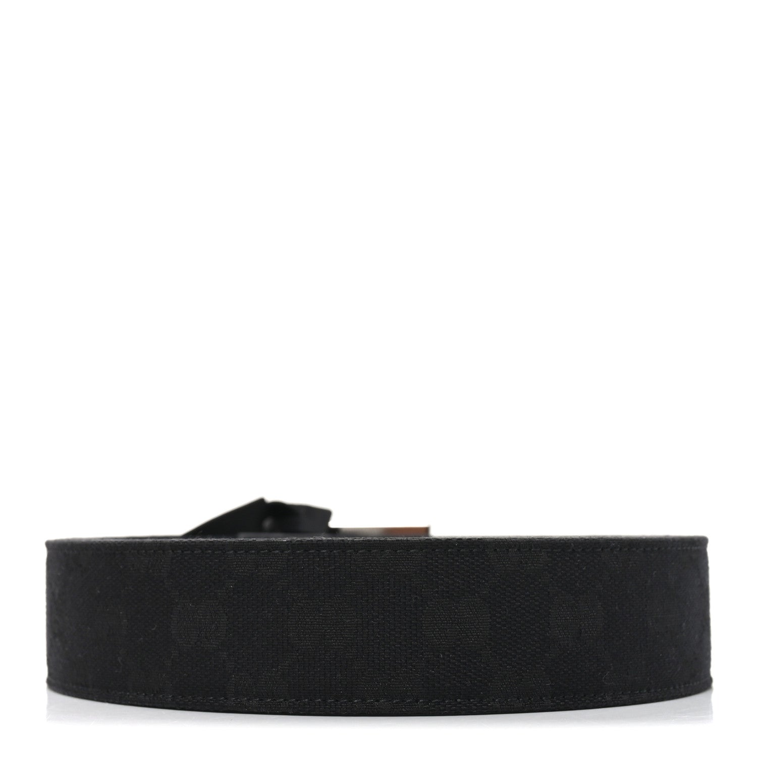 Econyl Nylon Monogram Lift Belt Logo Buckle 100 40 Belt Black