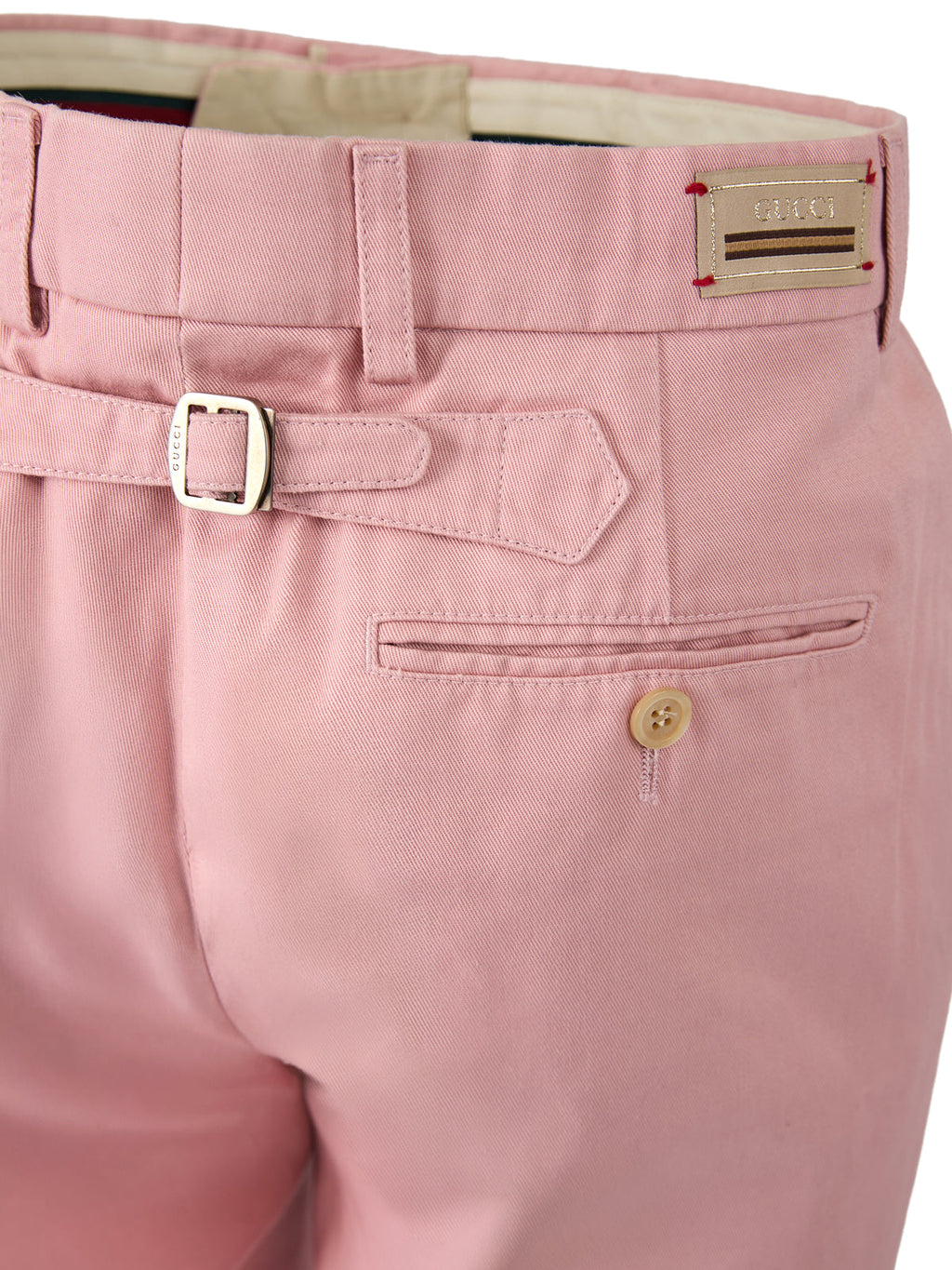Gucci Cotton Trousers — Pink