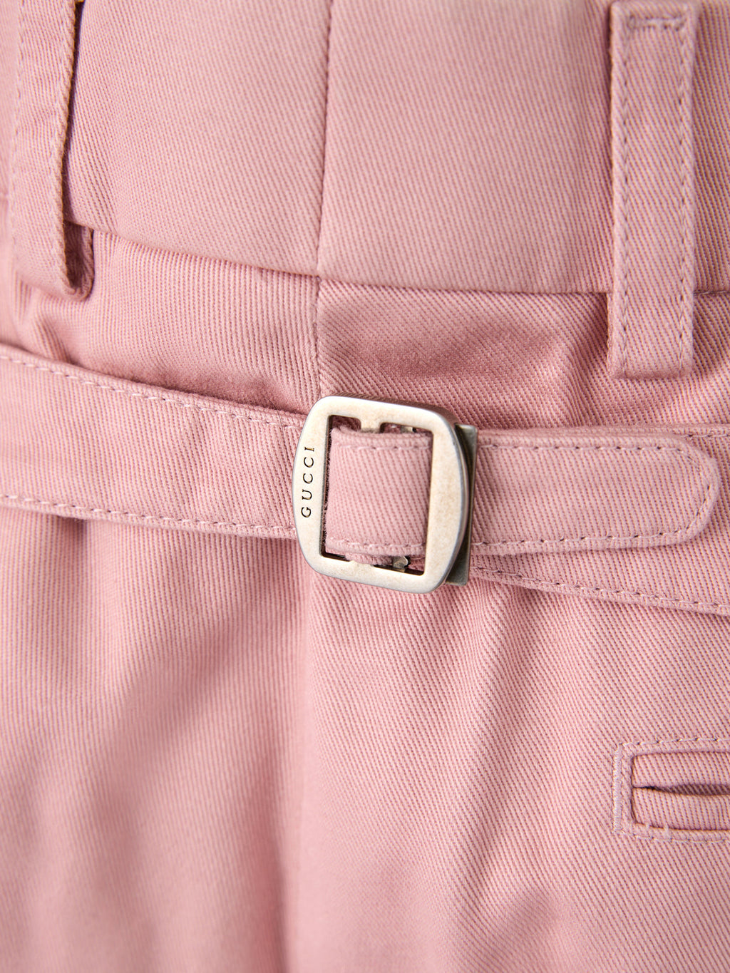 Gucci Cotton Trousers — Pink