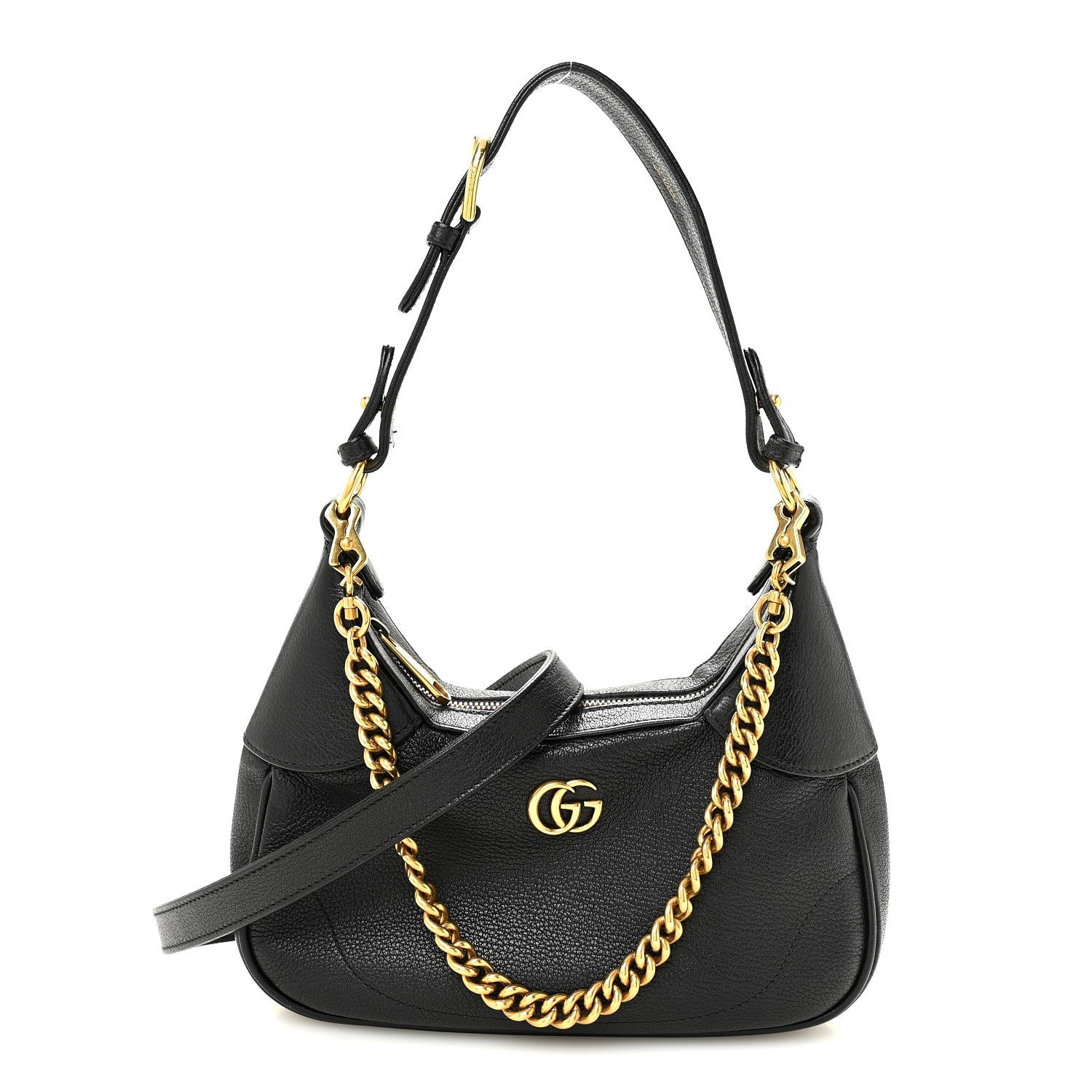 Goatskin Small Aphrodite Shoulder Bag Black