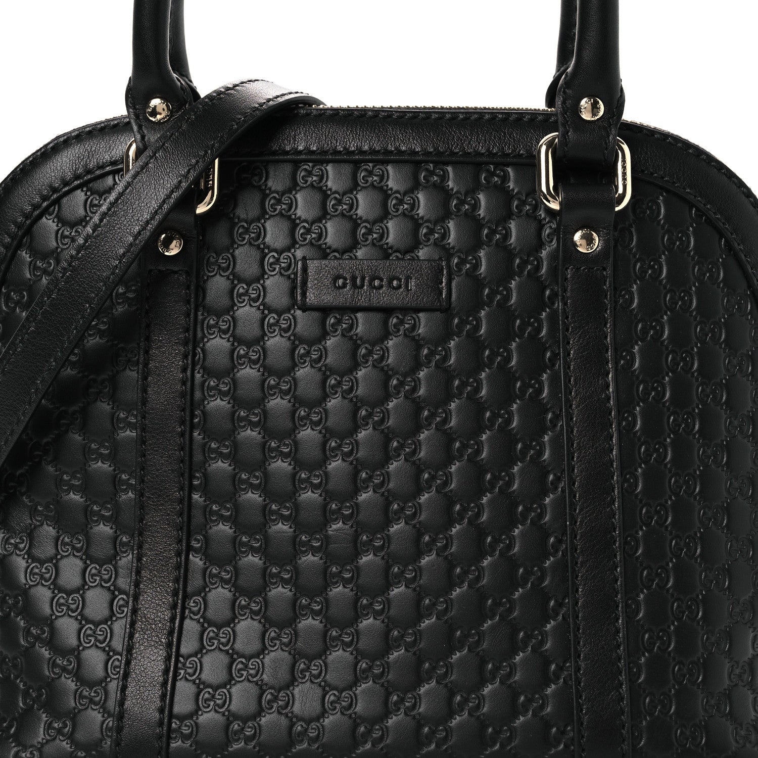Microguccissima Mini Dome Bag Black Black